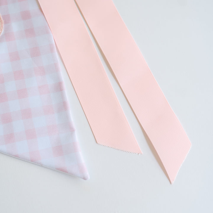 Little Pink Check Happy Birthday Banner