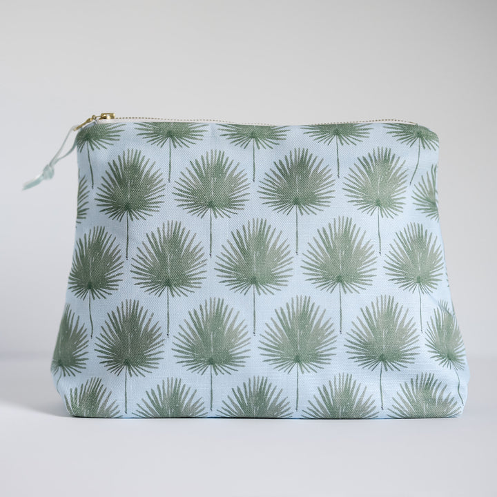 Camilla Moss x Namesake Celebrations Luxury Zip Pouch in Sage Savannah