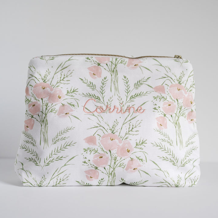 Camilla Moss x Namesake Celebrations Luxury Zip Pouch in Blush Greer