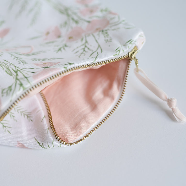 Camilla Moss x Namesake Celebrations Luxury Zip Pouch in Blush Greer