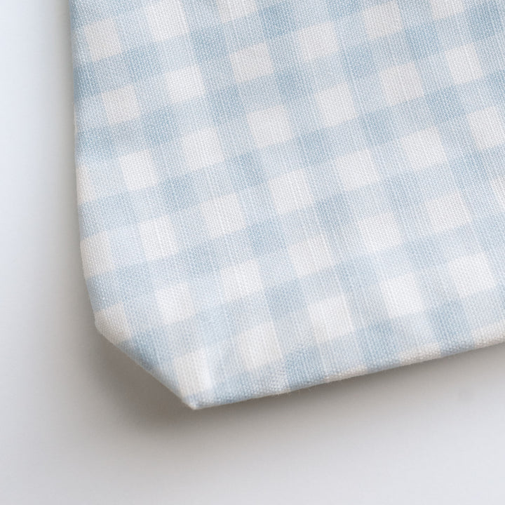 Luxury Zip Pouch in Little Blue Check