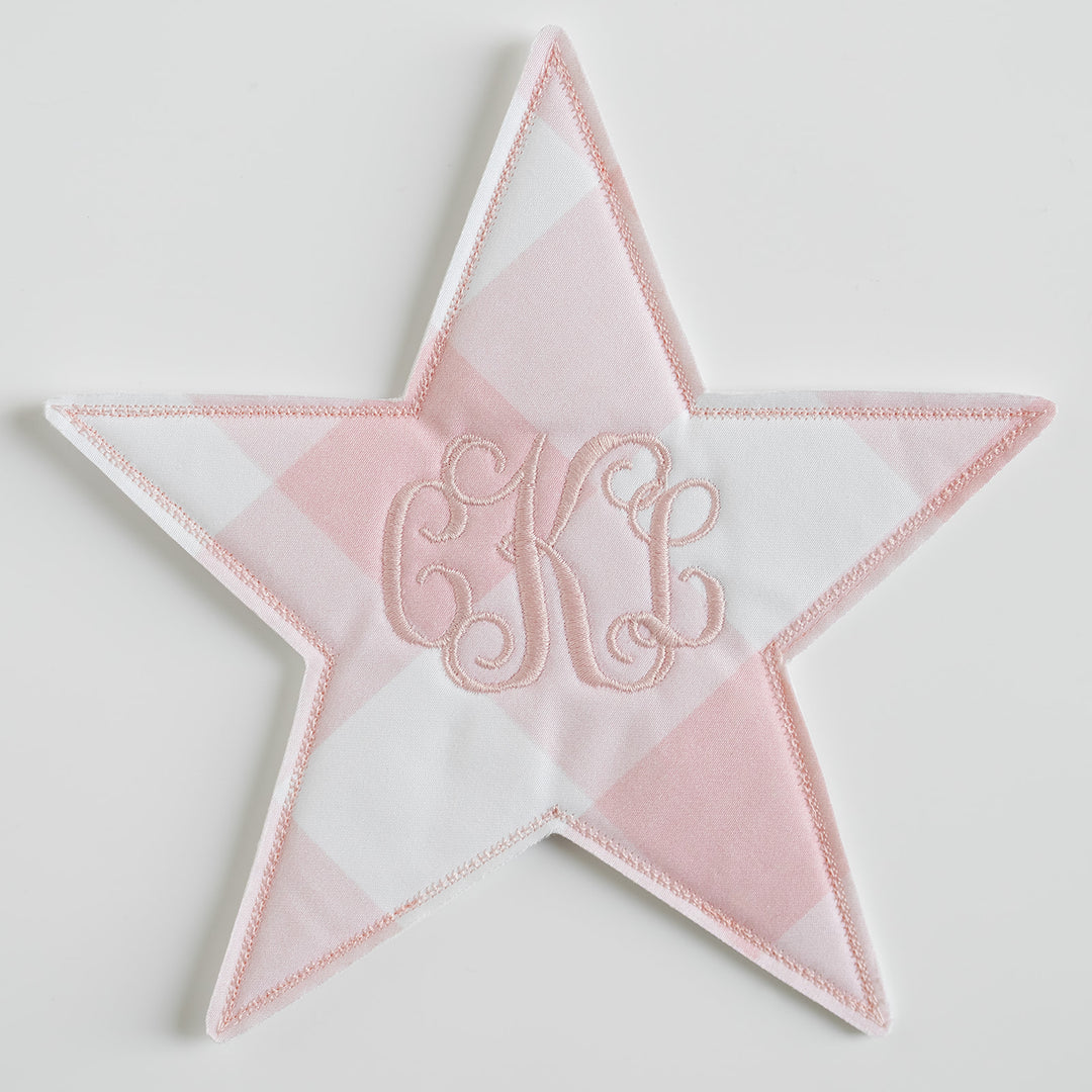 Pink Buffalo Check Star Topper