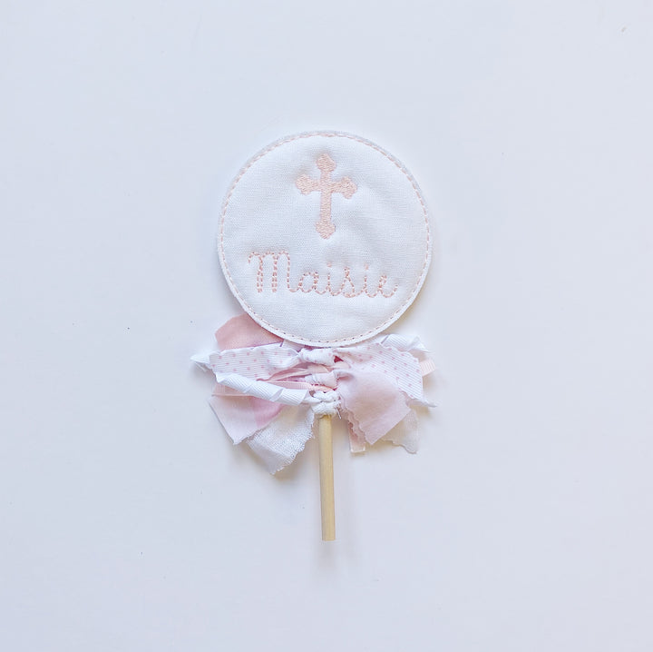 Personalized Cross Topper