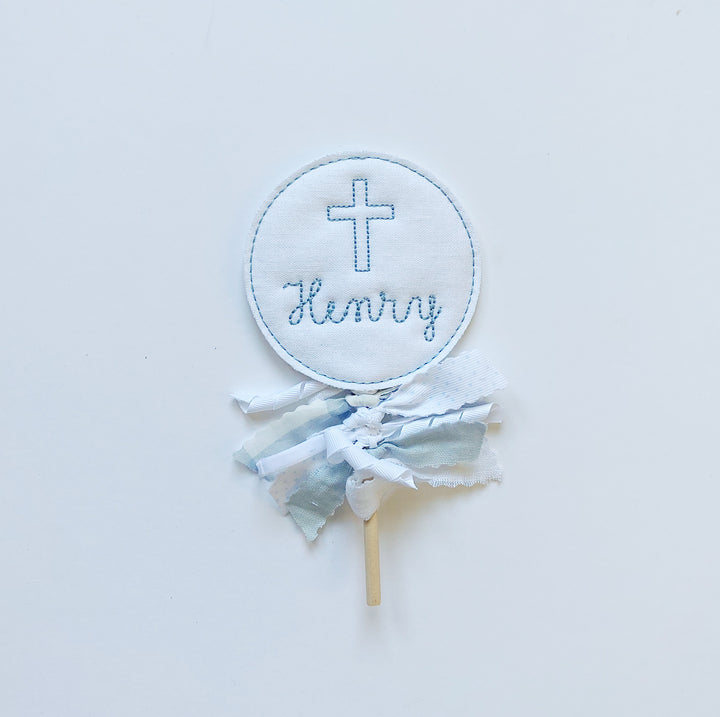 Personalized Cross Topper