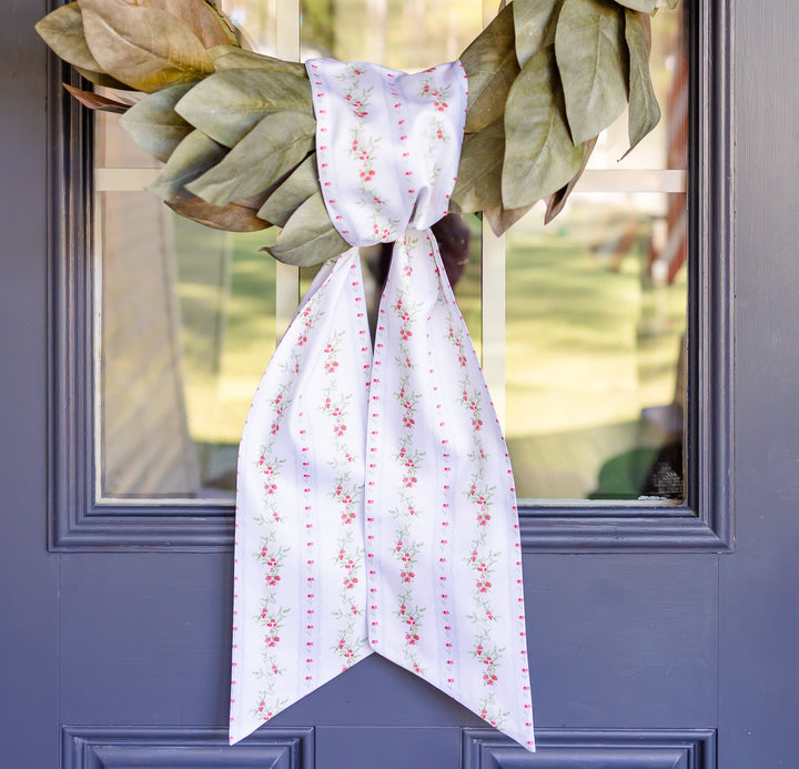 Woodland Christmas Holiday Wreath Sash