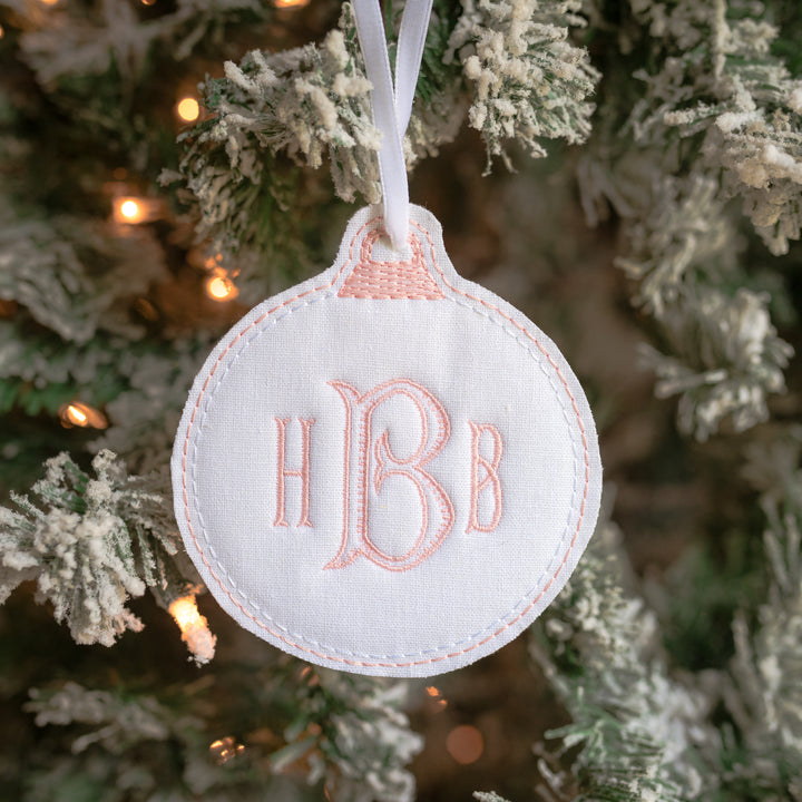 Monogram Christmas Ornament