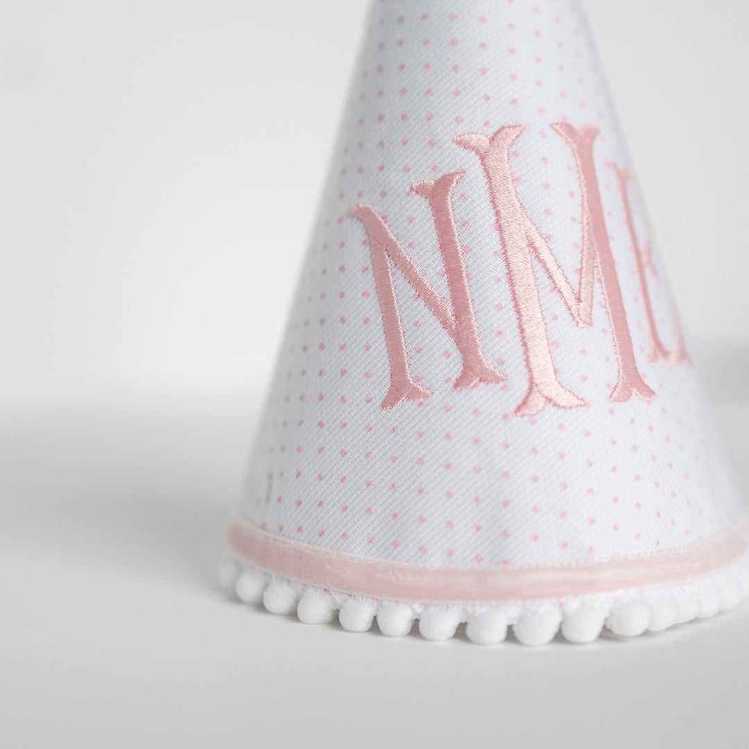 Pink Tiny Dot Party Hat