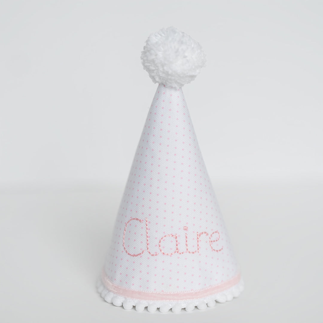 Pink Tiny Dot Party Hat