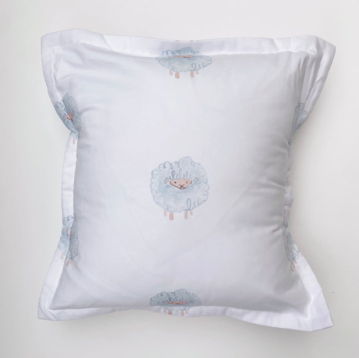 Blue Lamb Pillow 20x20