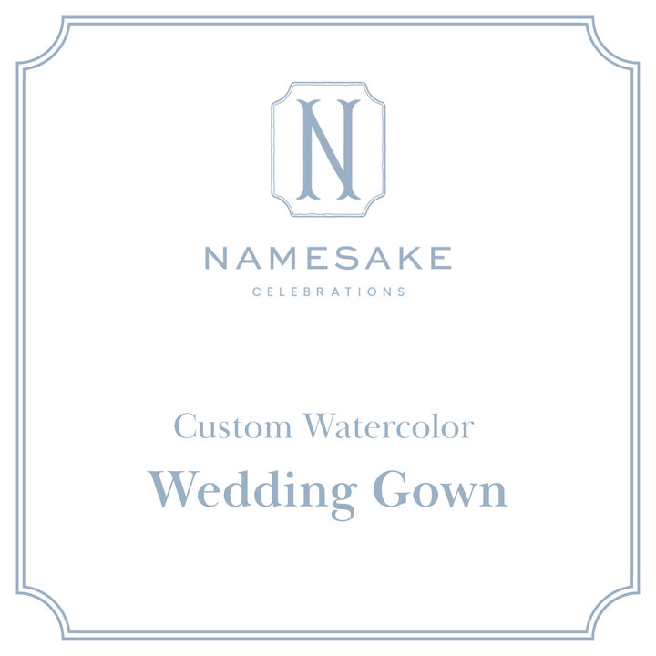 Heirloom Watercolor: Wedding Gown