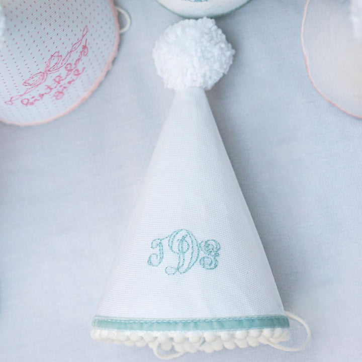 Hand Stitched Party Hat: Monogram
