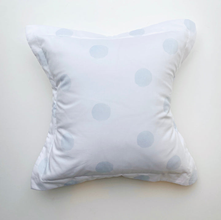 Blue Watercolor Dot Pillow 20x20