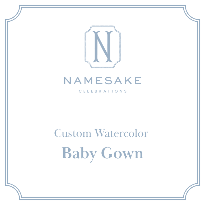 Heirloom Watercolor: Baby Gown