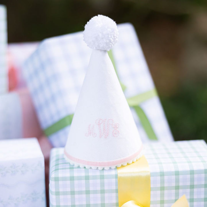 Hand Stitched Party Hat: Monogram