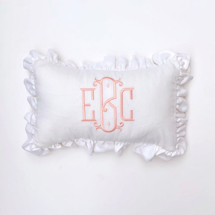 Lumbar Monogram Pillow