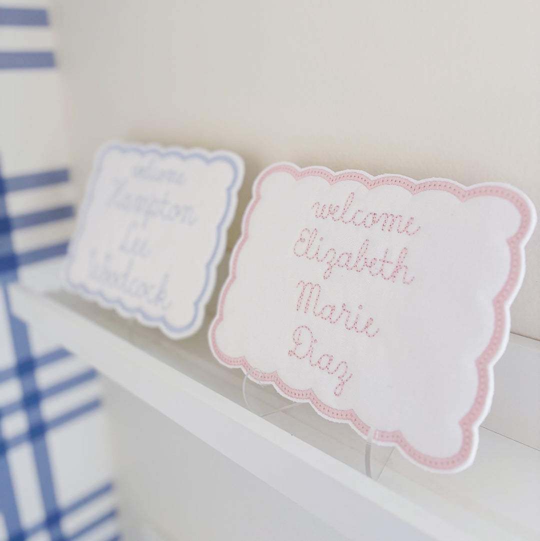 Clear Acrylic Stand for Newborn Sign