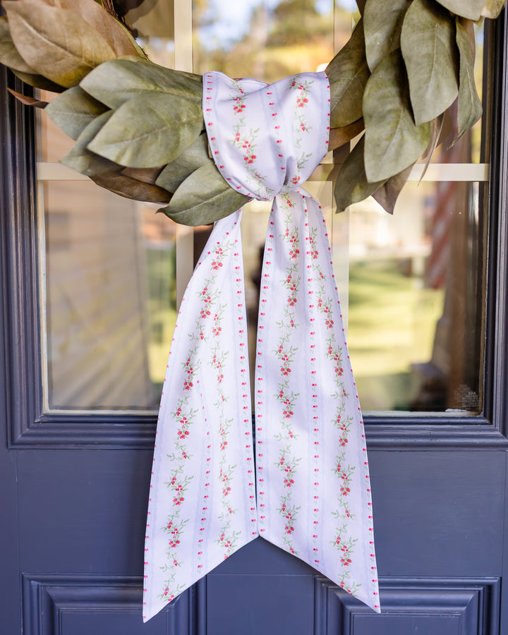 Woodland Christmas Holiday Wreath Sash