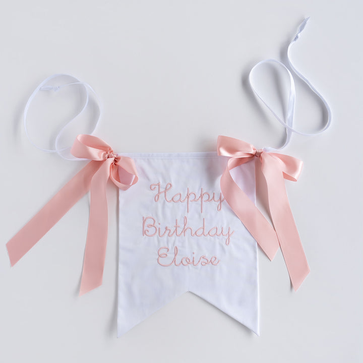Happy Birthday Banner in Pink