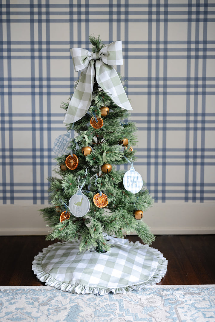 Green Buffalo Check Petite Tree Skirt