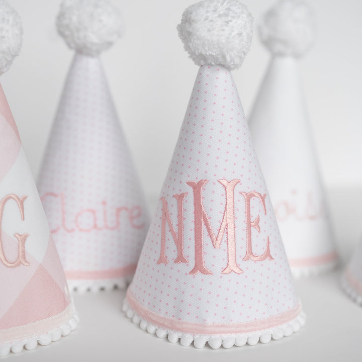Pink Tiny Dot Party Hat