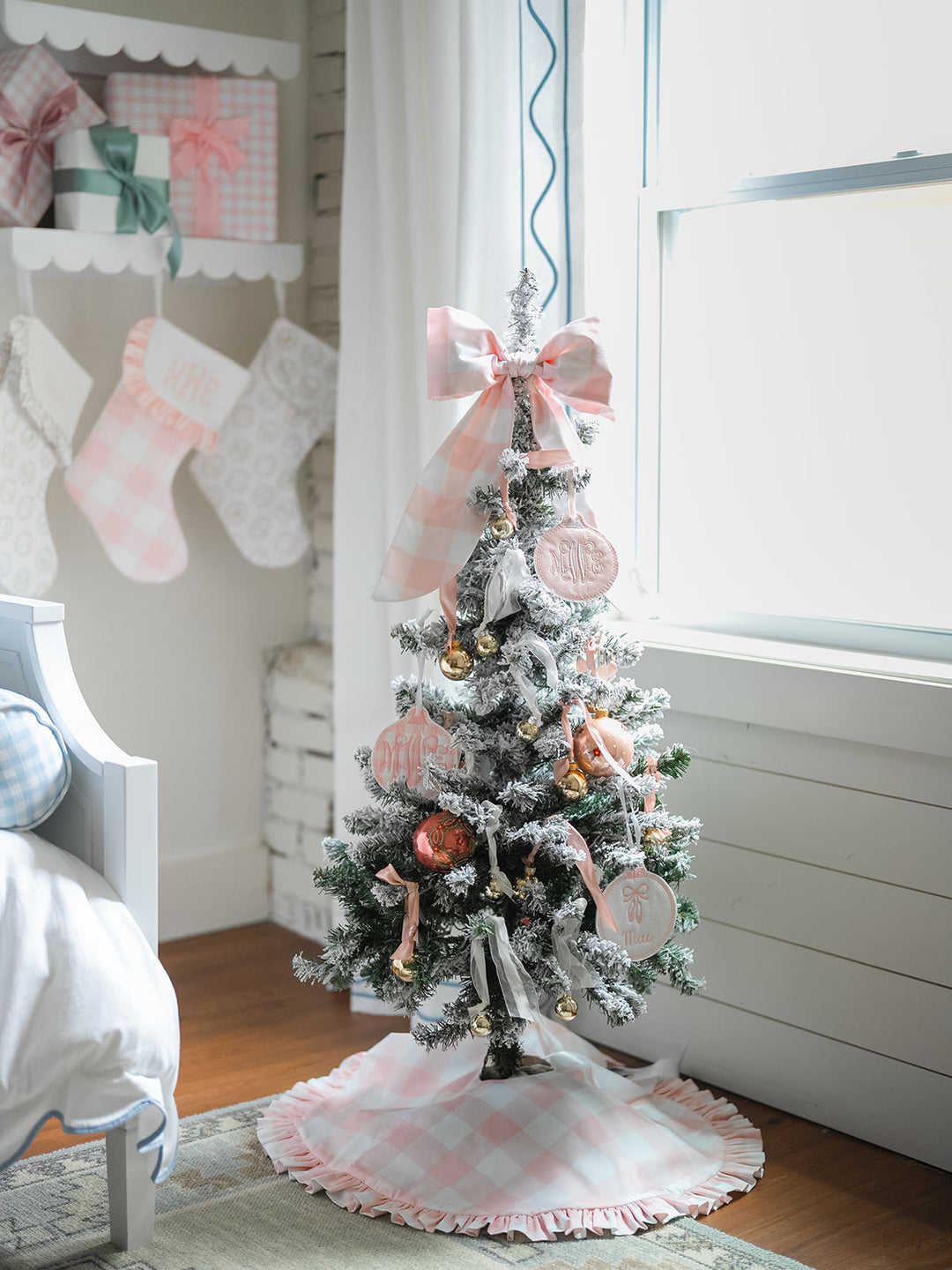 Pink Buffalo Check Tree Skirt