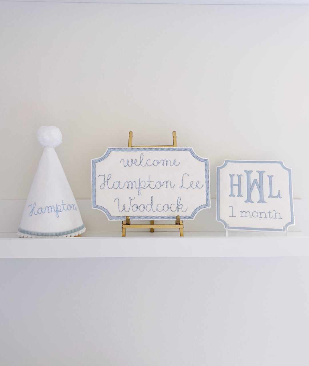 Brass Stand for Newborn Sign