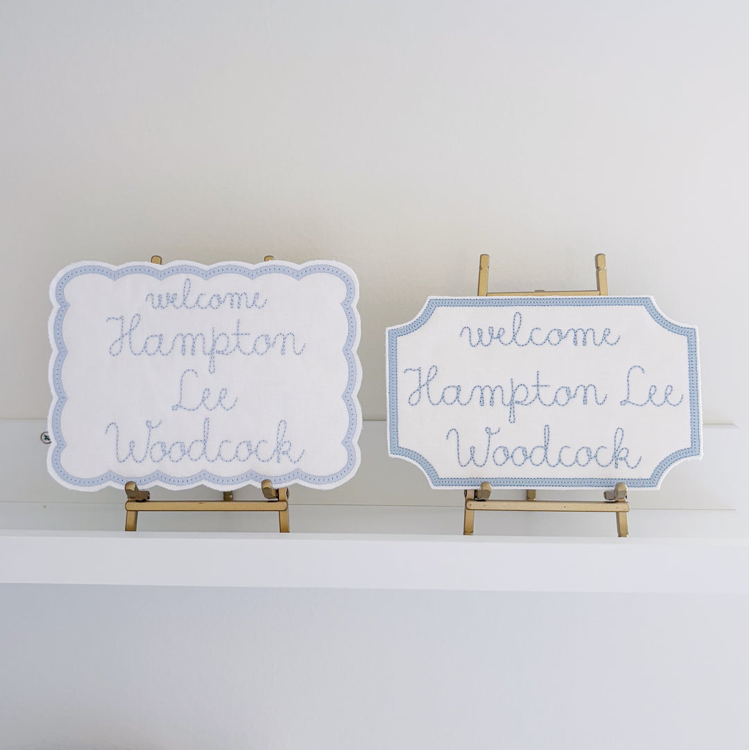 Brass Stand for Newborn Sign