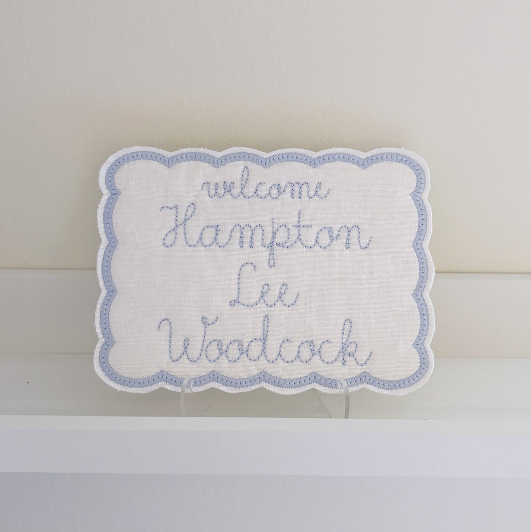 Clear Acrylic Stand for Newborn Sign