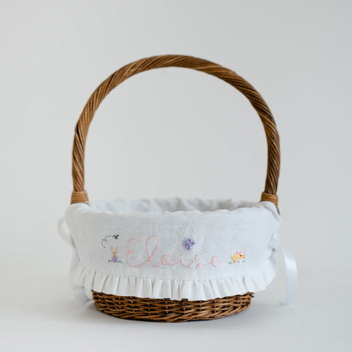 Brittingham Stitching Co. x Namesake Celebrations Hand Embroidered Basket Liner