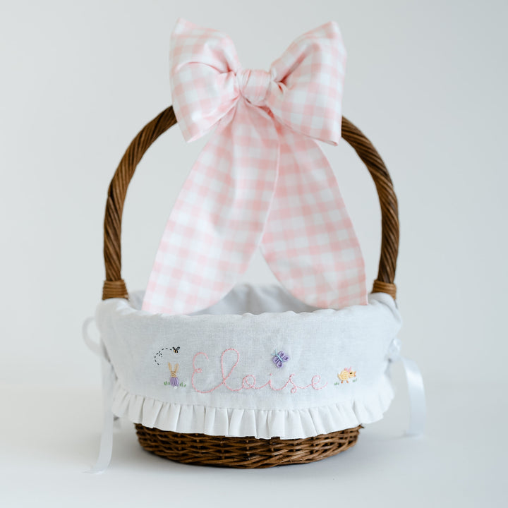 Brittingham Stitching Co. x Namesake Celebrations Hand Embroidered Basket Liner