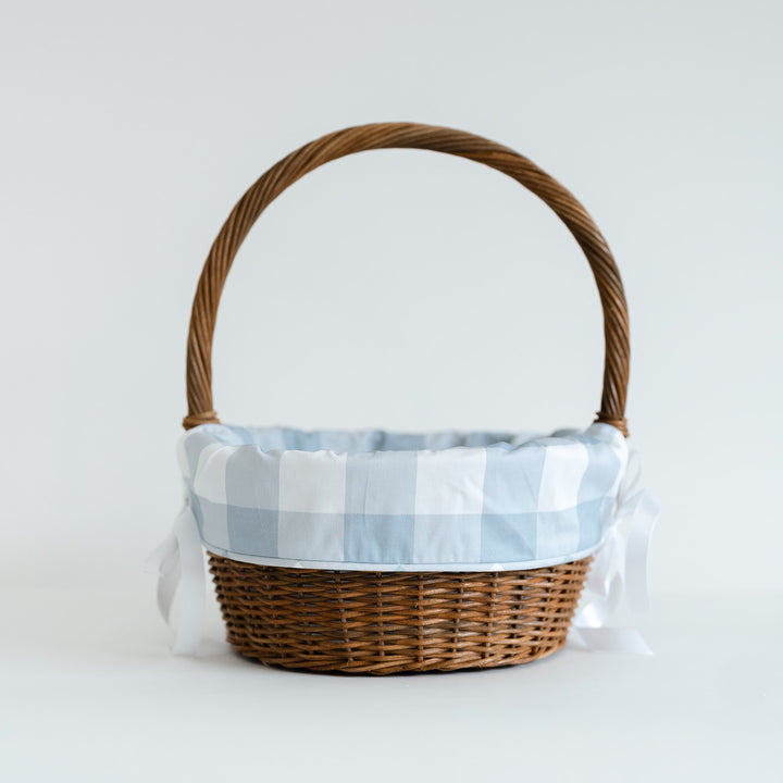 Blue Buffalo Check Liner with Piping Trim (fits Ballard basket)