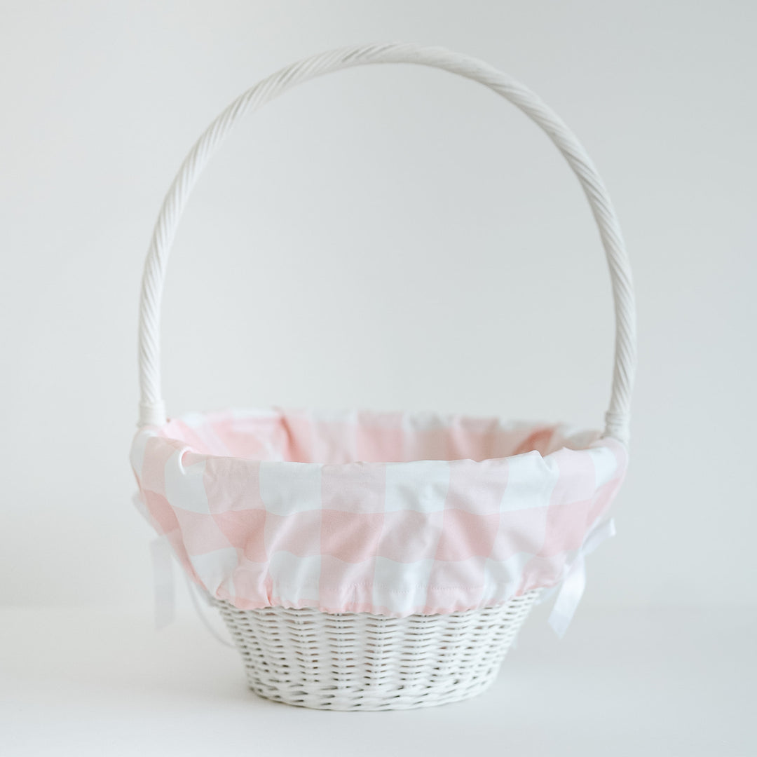 Pink Buffalo Check Cinch Liner (fits Pottery Barn Sabrina basket)