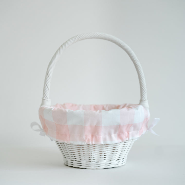 Pink Buffalo Check Cinch Liner (fits Pottery Barn Sabrina basket)