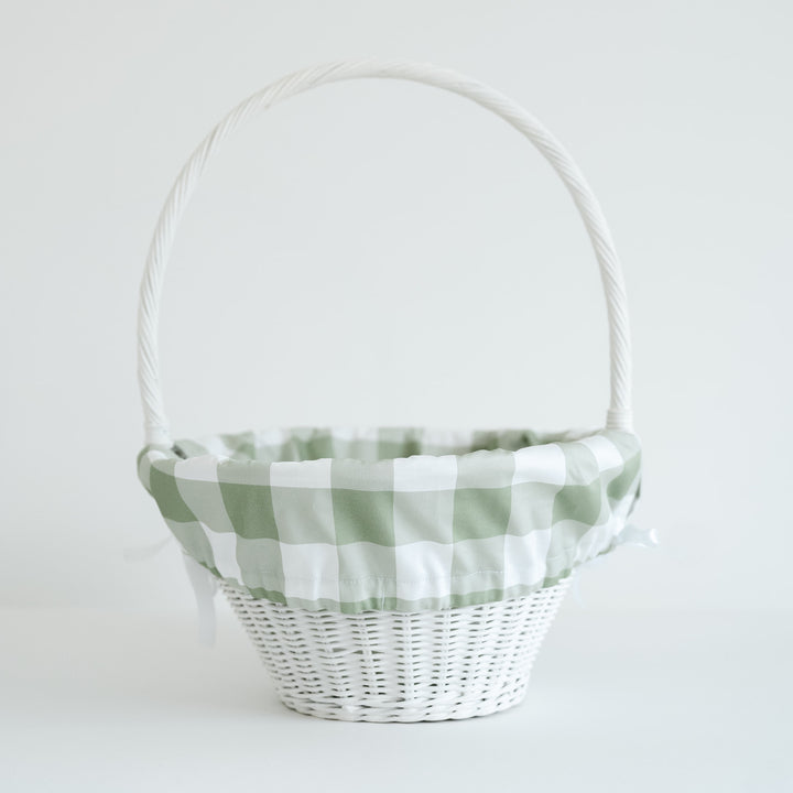 Sage Buffalo Check Cinch Liner (fits Pottery Barn Sabrina basket)