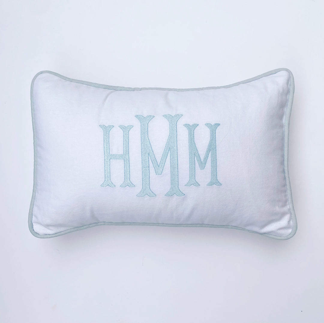 Lumbar Monogram Pillow