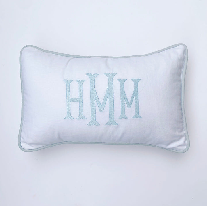 Lumbar Monogram Pillow