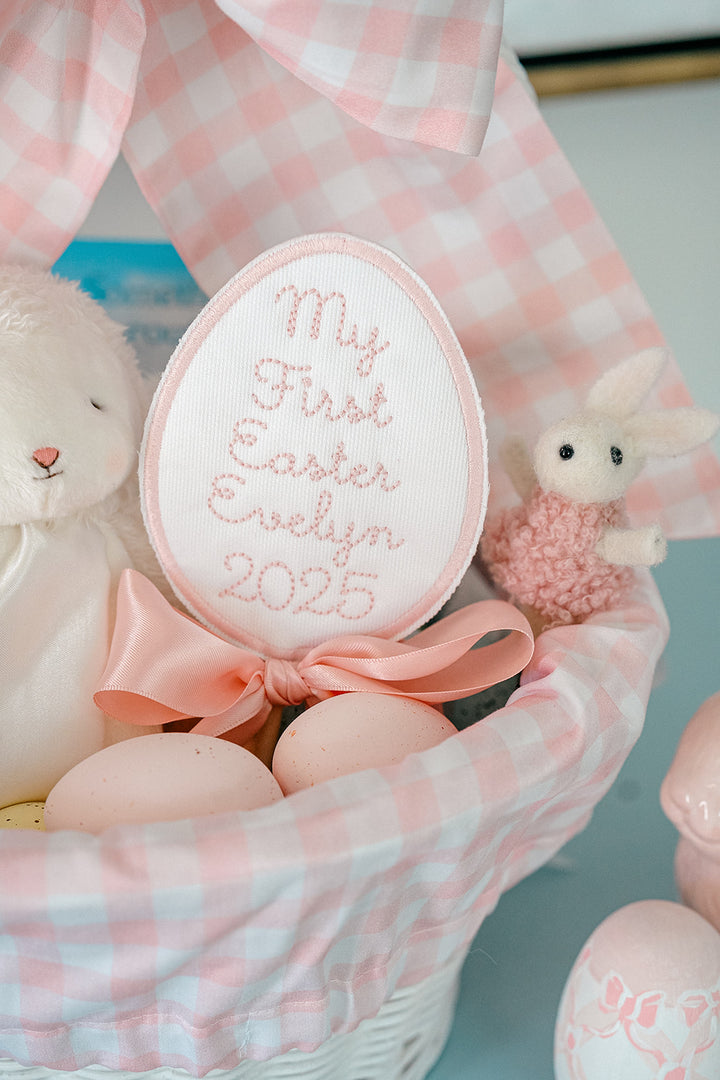 My First Easter Keepsake Topper in Pink