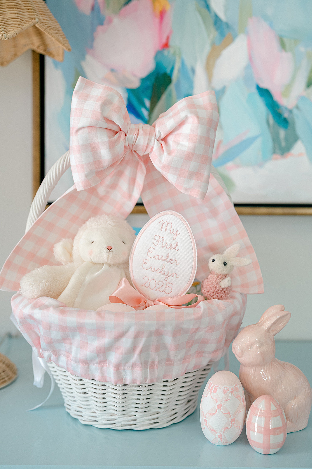 My First Easter Keepsake Topper in Pink