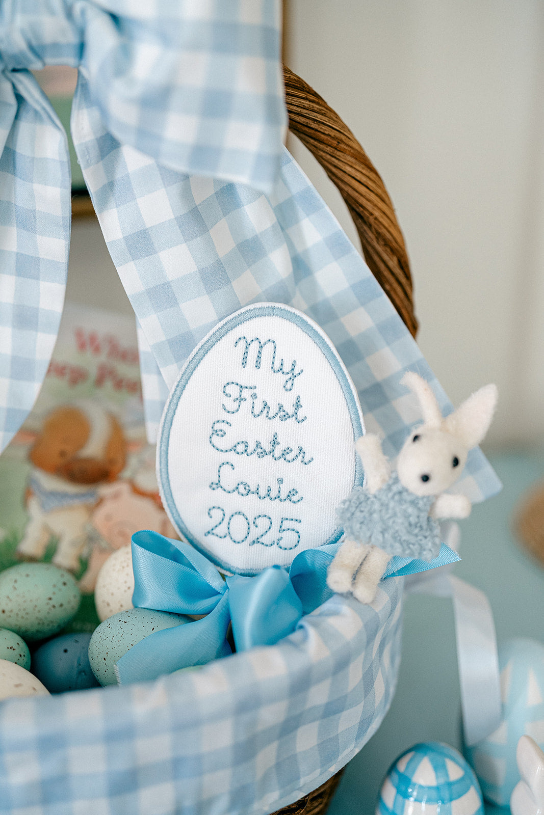 My First Easter Keepsake Topper in Blue