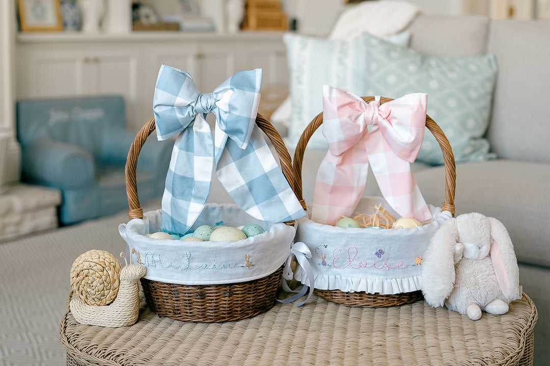 Brittingham Stitching Co. x Namesake Celebrations Hand Embroidered Basket Liner