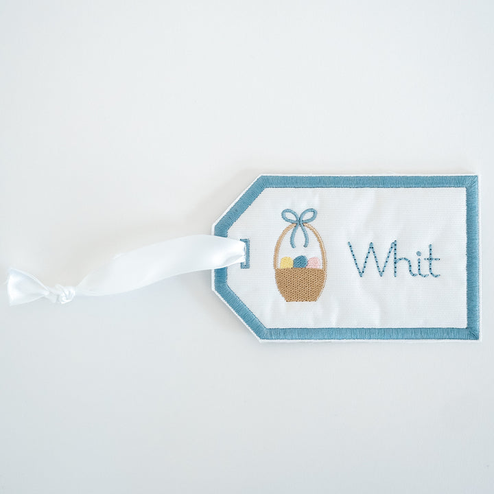 Keepsake Easter Tag with Basket of Eggs