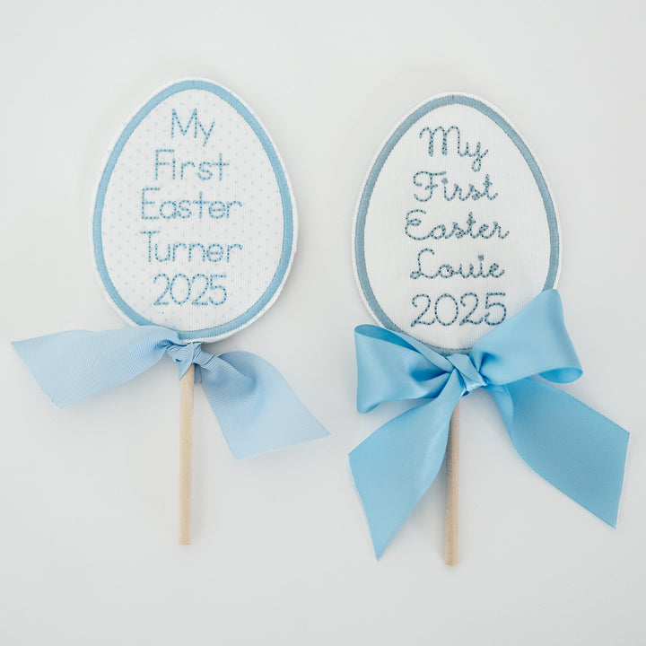 My First Easter Keepsake Topper in Blue