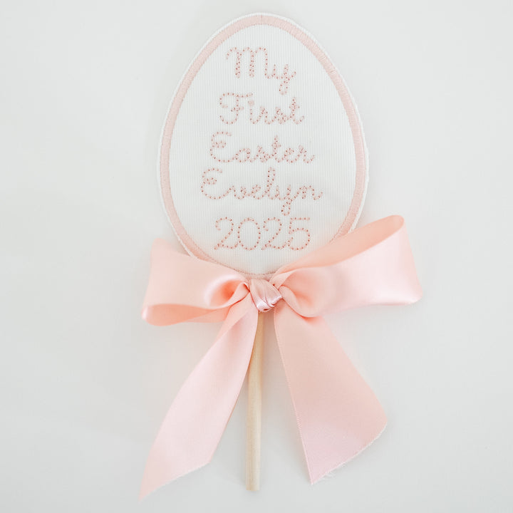 My First Easter Keepsake Topper in Pink