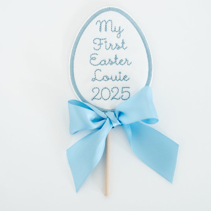 My First Easter Keepsake Topper in Blue