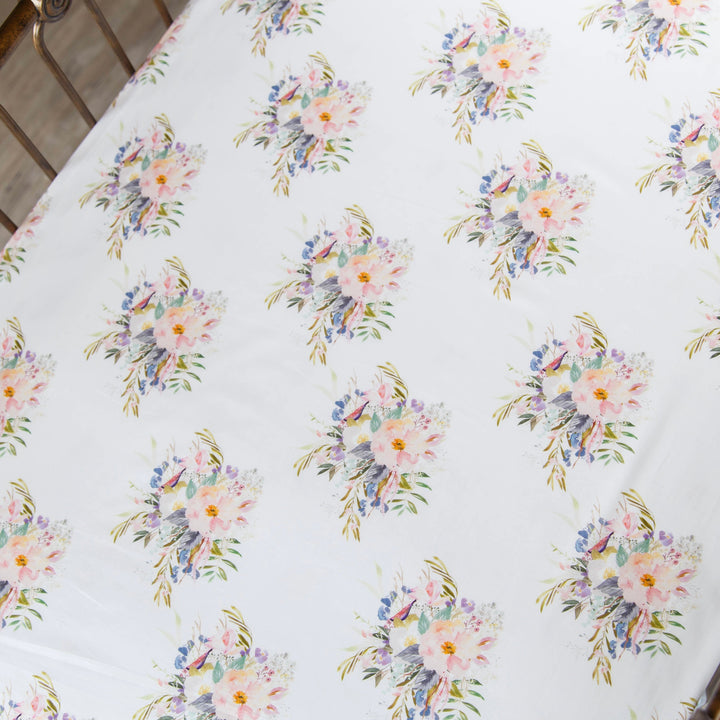 Floral Bouquet Standard Crib Sheet