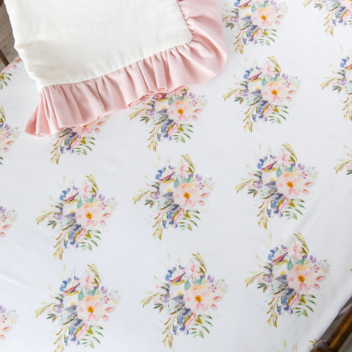 Floral Bouquet Standard Crib Sheet