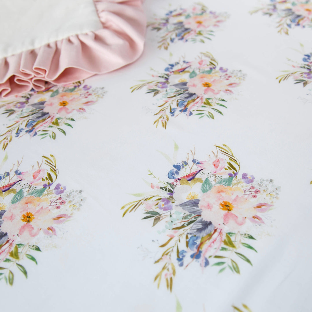 Floral Bouquet Standard Crib Sheet