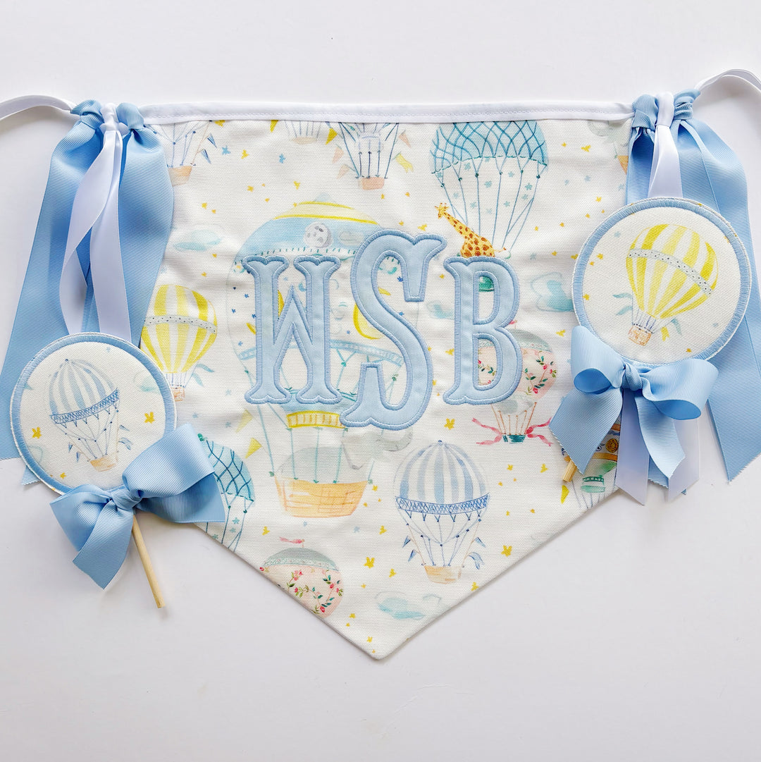 Hot Air Balloon Birthday Topper