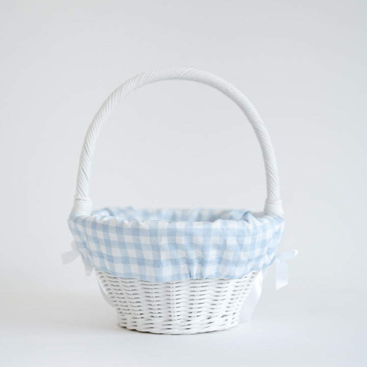 Little Blue Check Cinch Liner (fits Pottery Barn Sabrina basket)