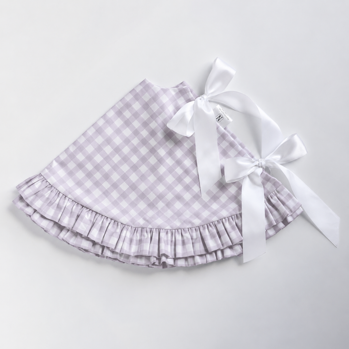 Little Lavender Check Petite Tree Skirt